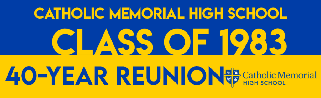 Class of 1983 40th Reunion Banner